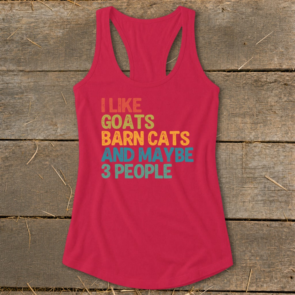 I Like Goats Racerback Tank