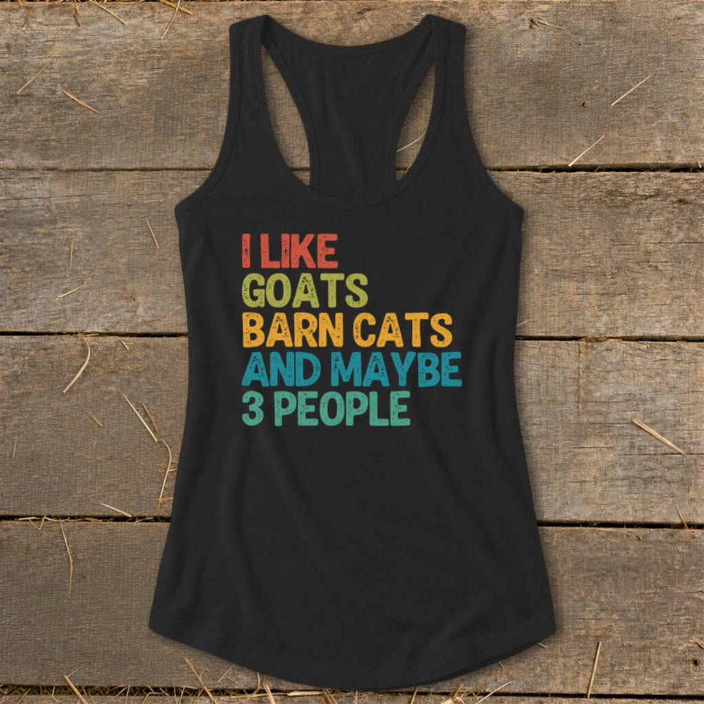 I Like Goats Racerback Tank