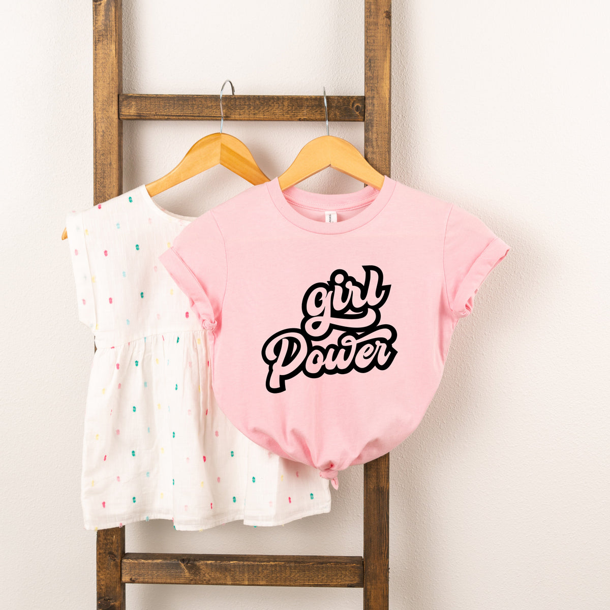 Retro Girl Power | Toddler Short Sleeve Crew Neck product image 1