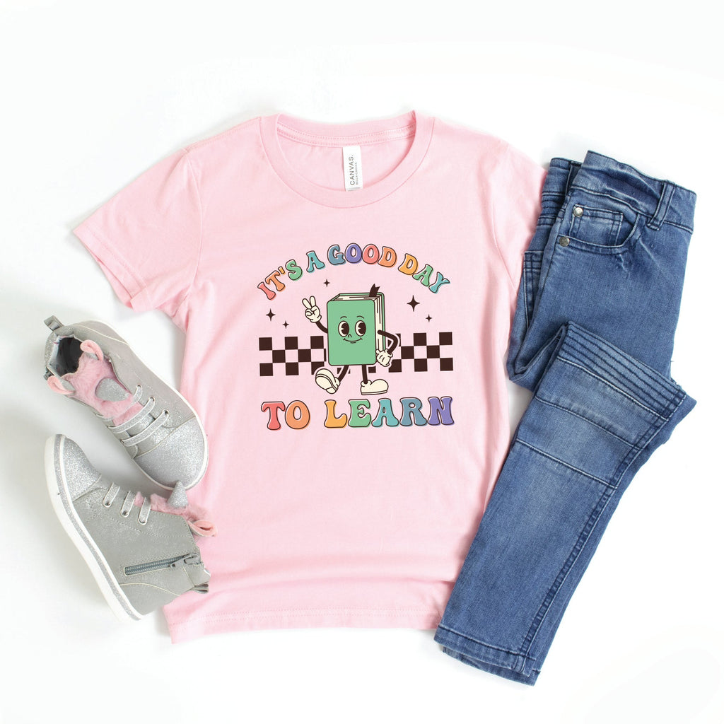 It's A Good Day To Learn Checkered | Youth Graphic Short product image 1