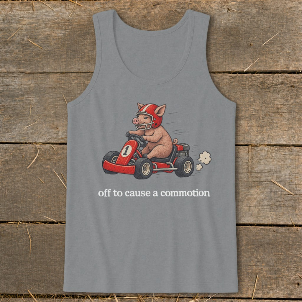 Off To Cause a Commotion Tank Top