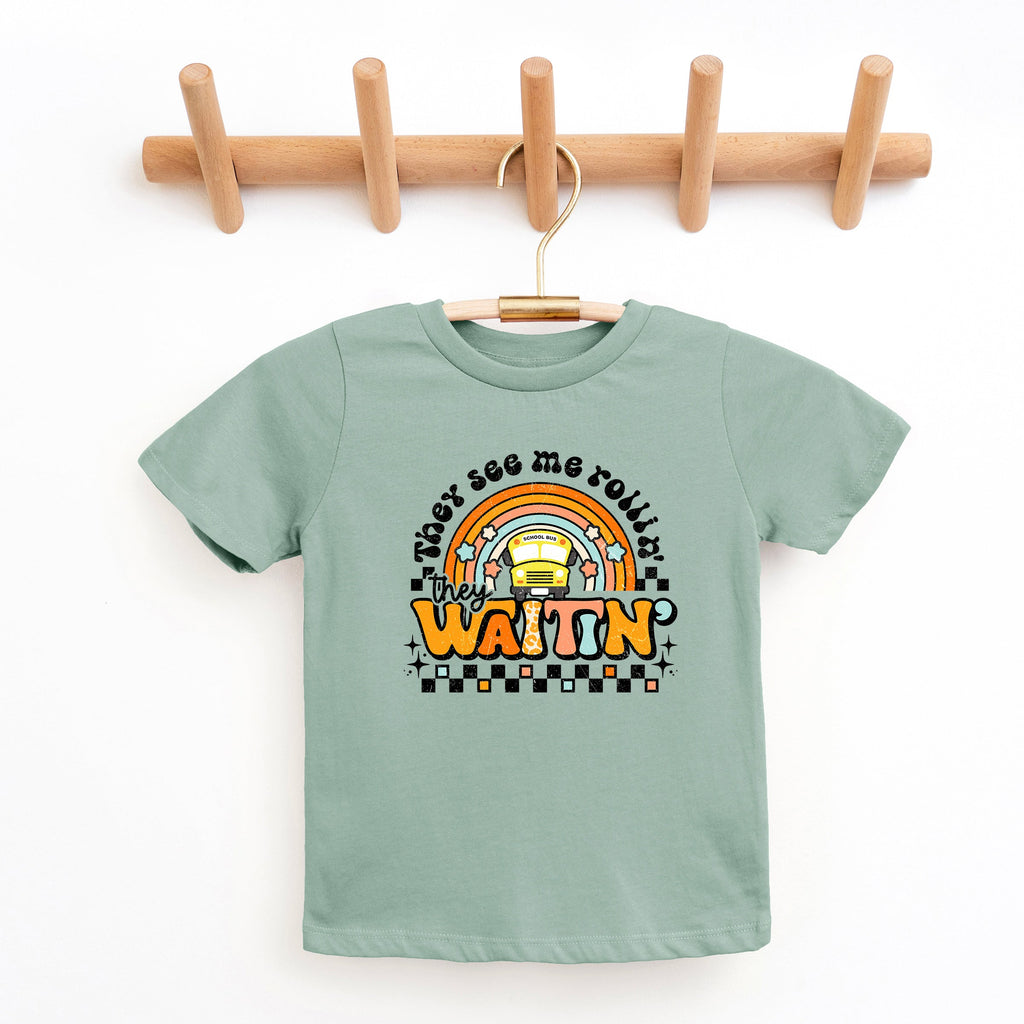 They See Me Rollin' Rainbow | Youth Graphic Short Sleeve Tee product image 4