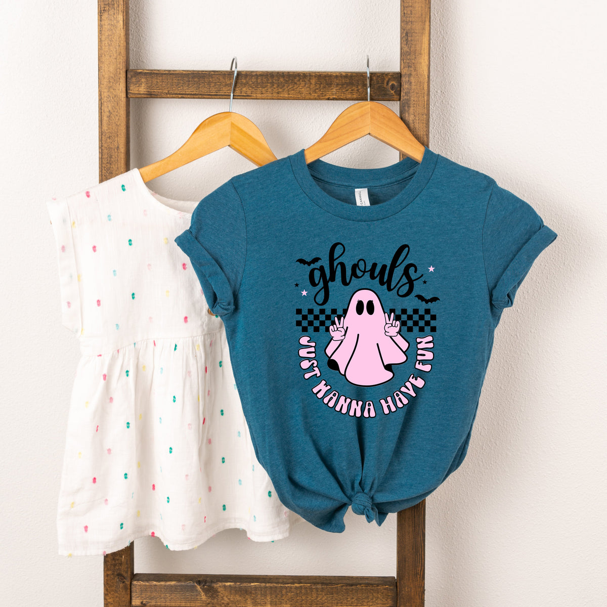 Just Wanna Have Fun Checkered | Youth Graphic Short Sleeve product image 1