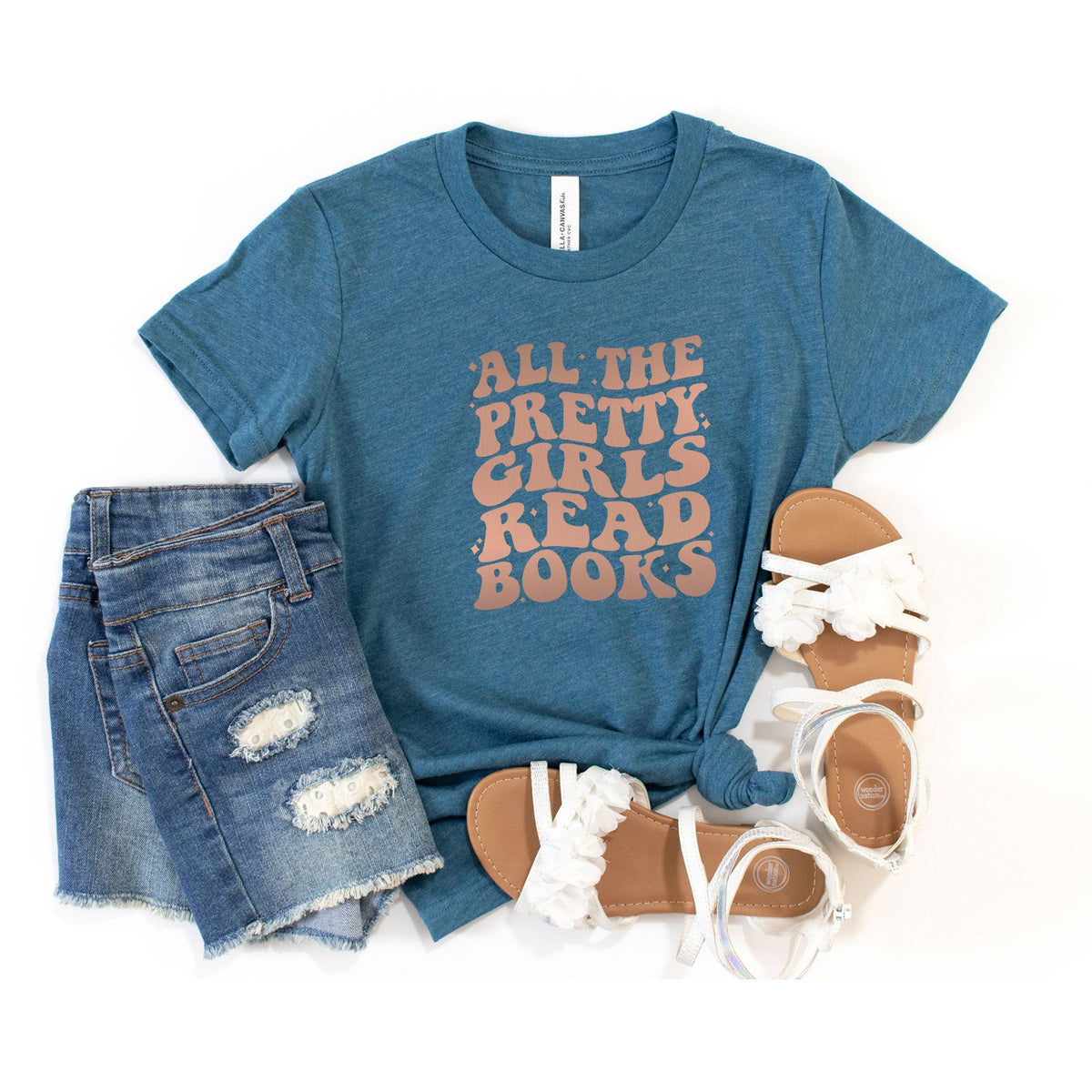 Pretty Girls Read Books | Youth Short Sleeve Crew Neck product image 1