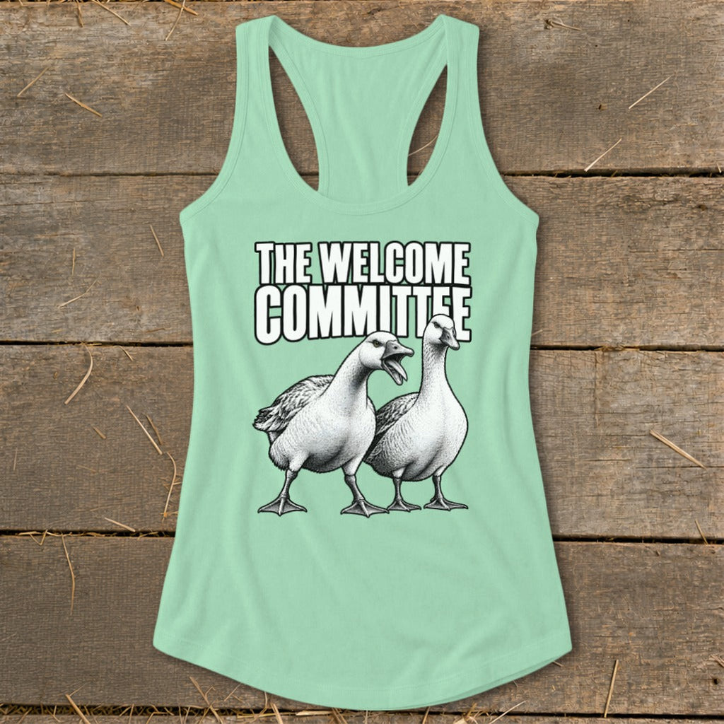 The Welcome Committee Racerback Tank