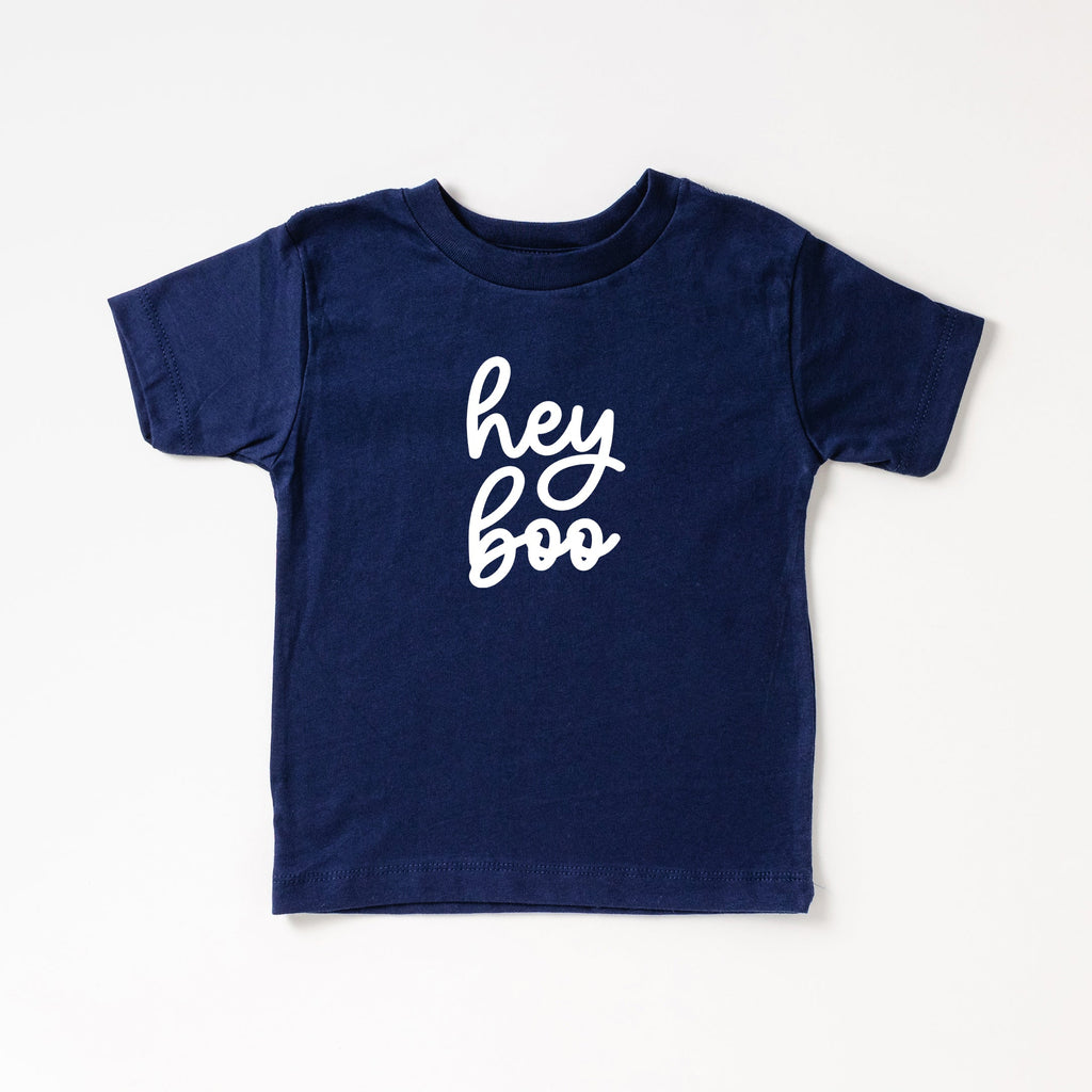 Hey Boo Cursive | Toddler Short Sleeve Crew Neck product image 2
