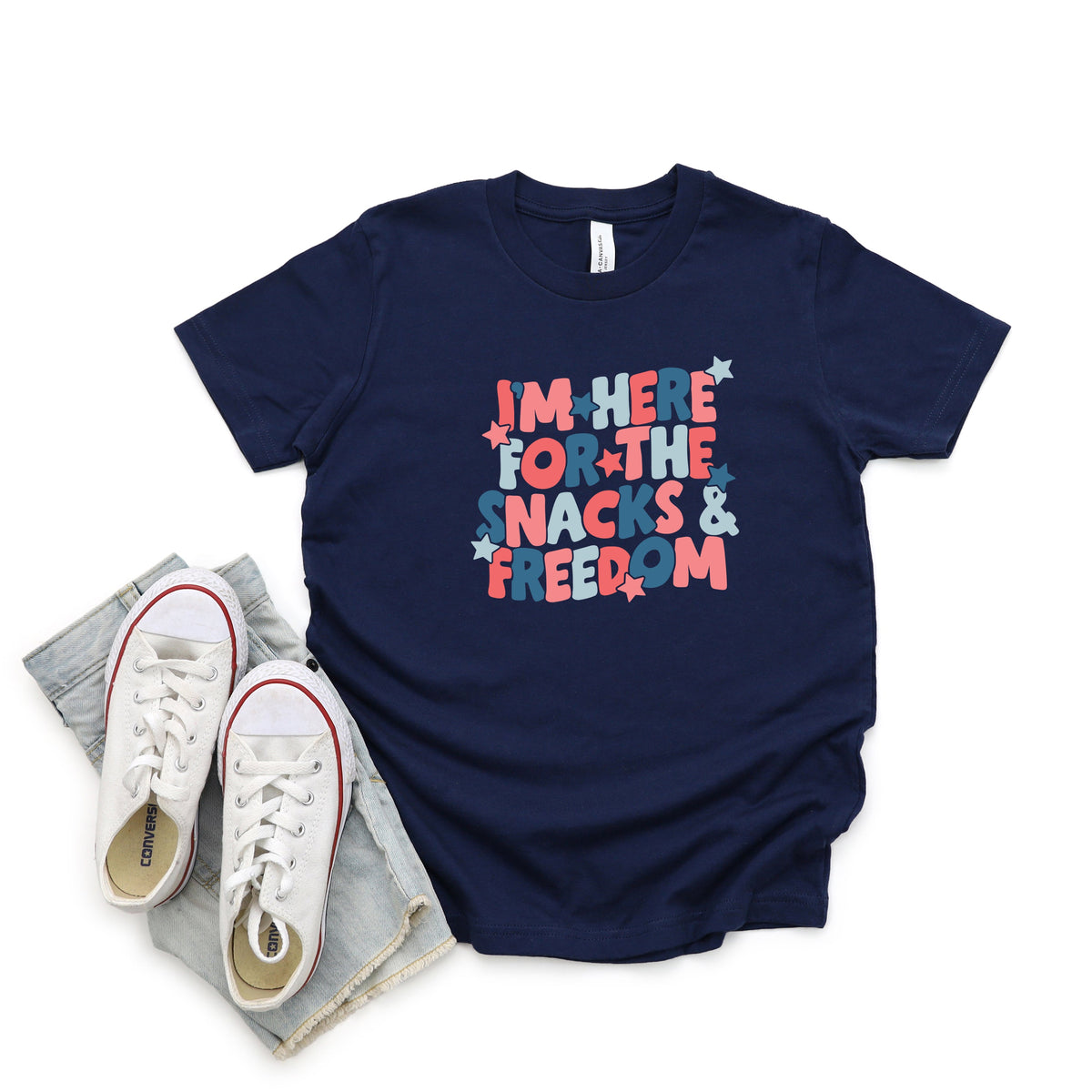I'm Here For The Snacks | Youth Short Sleeve Crew Neck product image 3