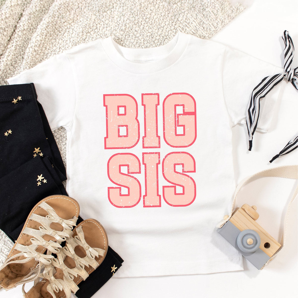 Big Sis Distressed | Youth Graphic Short Sleeve Tee product image 2