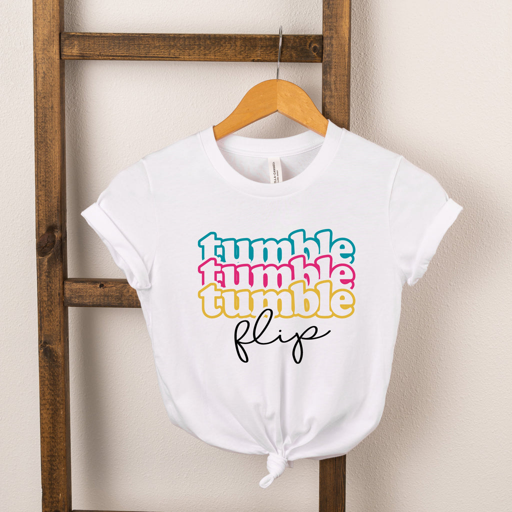 Tumble Flip Stacked | Youth Short Sleeve Crew Neck product image 1
