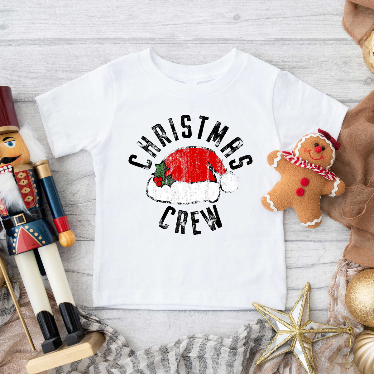 Christmas Crew Hat | Toddler Graphic Short Sleeve Tee