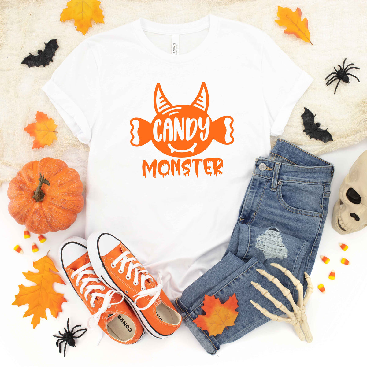 Candy Monster Horns | Youth Graphic Short Sleeve Tee product image 1