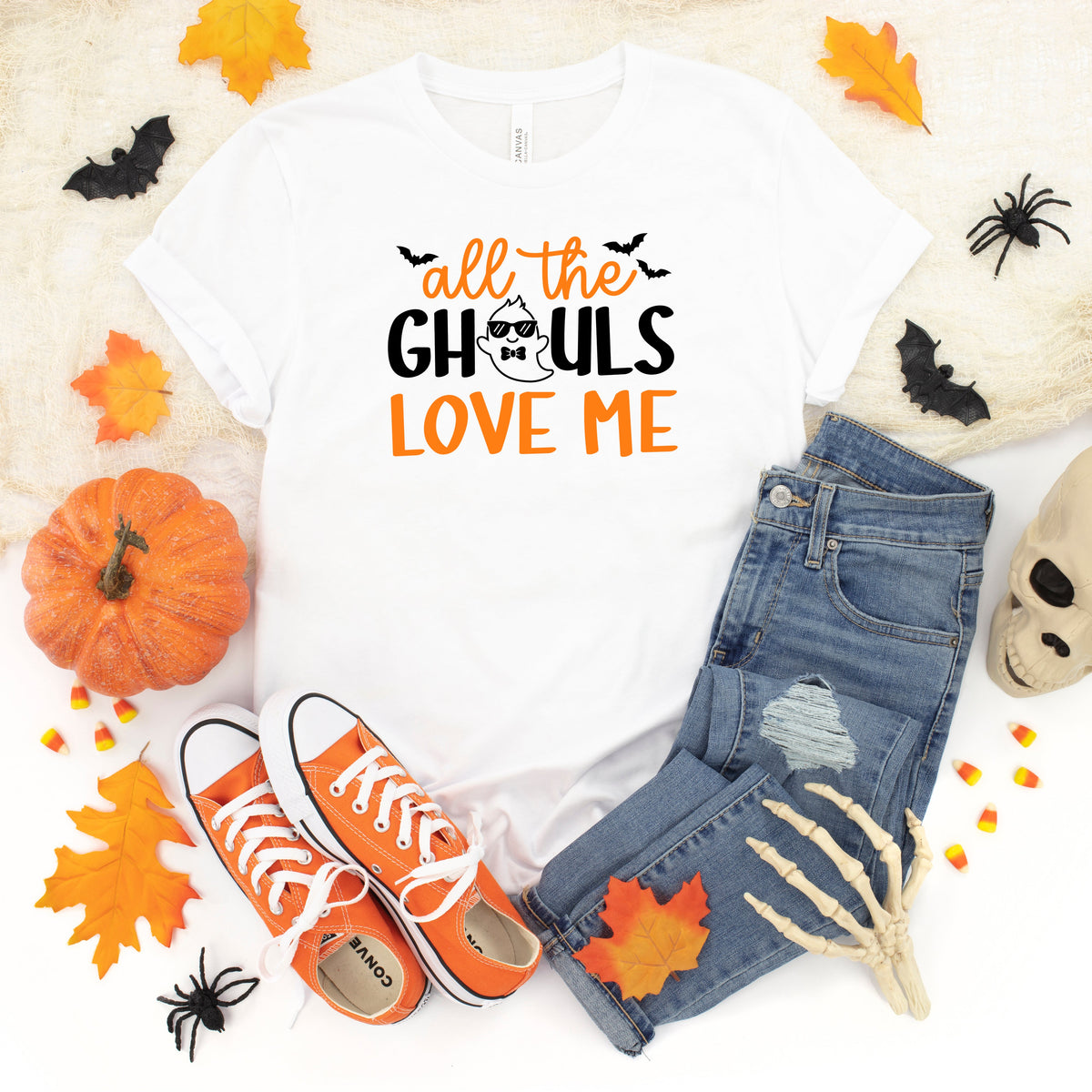 All The Ghouls Love Me Bats | Youth Graphic Short Sleeve Tee product image 1
