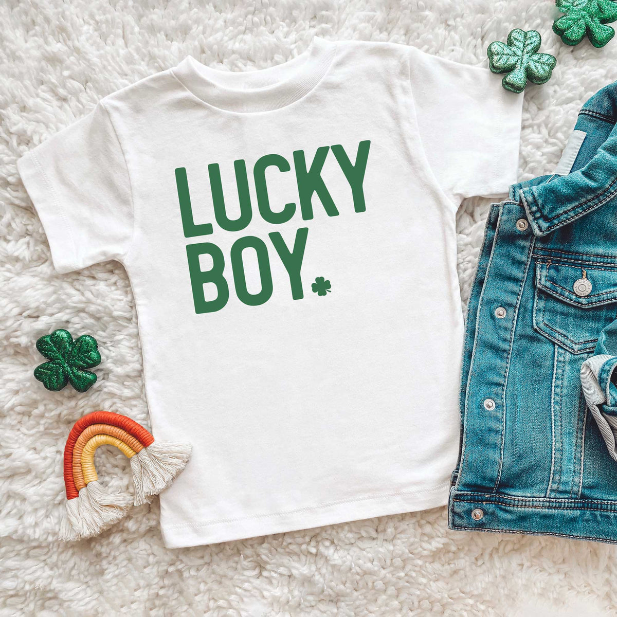 Lucky Boy Bold | Youth Short Sleeve Crew Neck product image 2