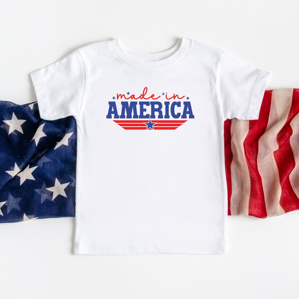 Made In America Stripes | Youth Short Sleeve Crew Neck product image 1