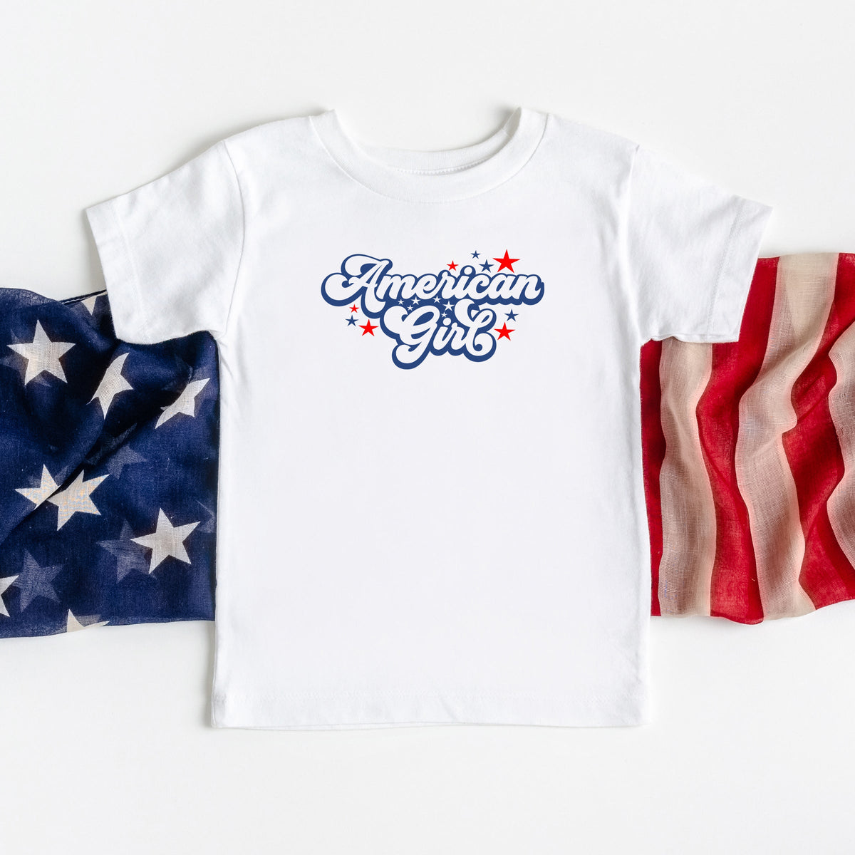 American Girl Retro Stars | Youth Short Sleeve Crew Neck product image 2