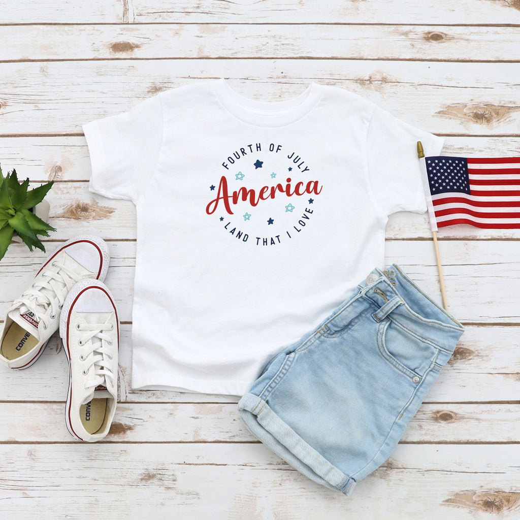 Land That I Love Colorful | Youth Short Sleeve Crew Neck product image 1