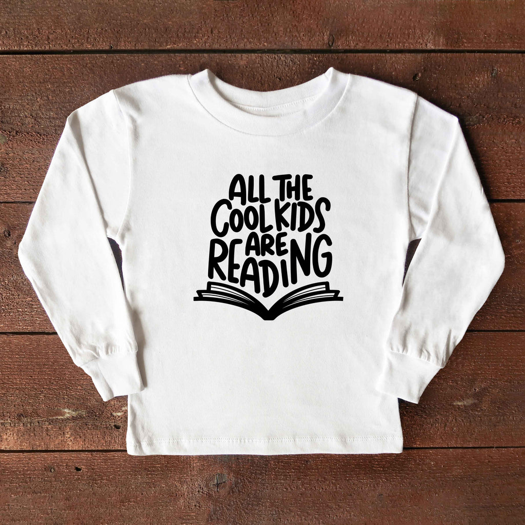 All The Cool Kids Are Reading | Toddler Long Sleeve Tee product image 1