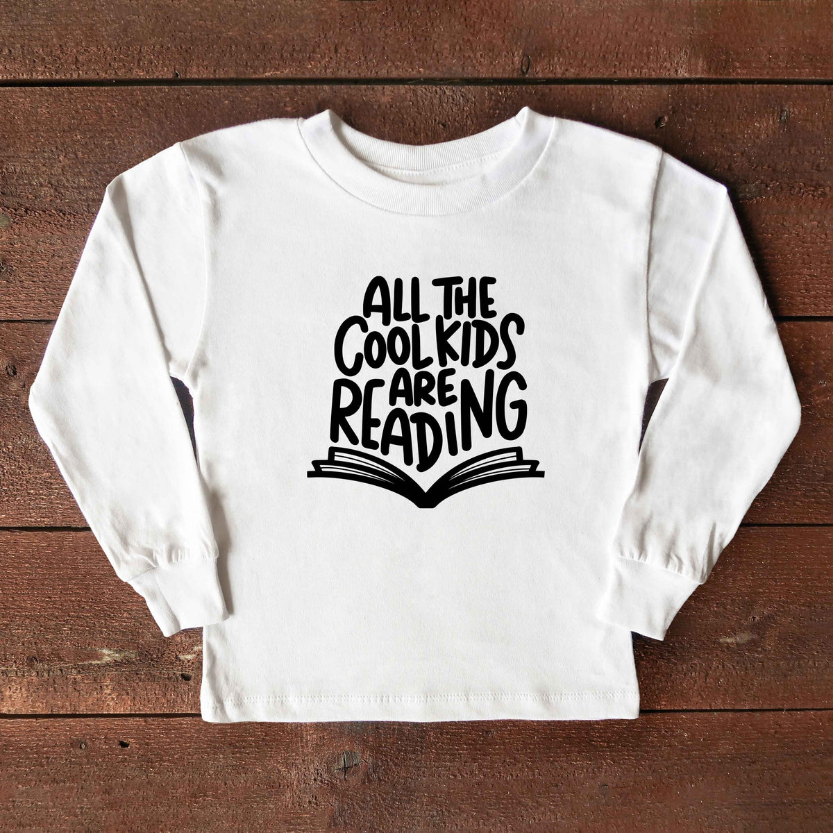 All The Cool Kids Are Reading | Youth Long Sleeve Tee product image 2