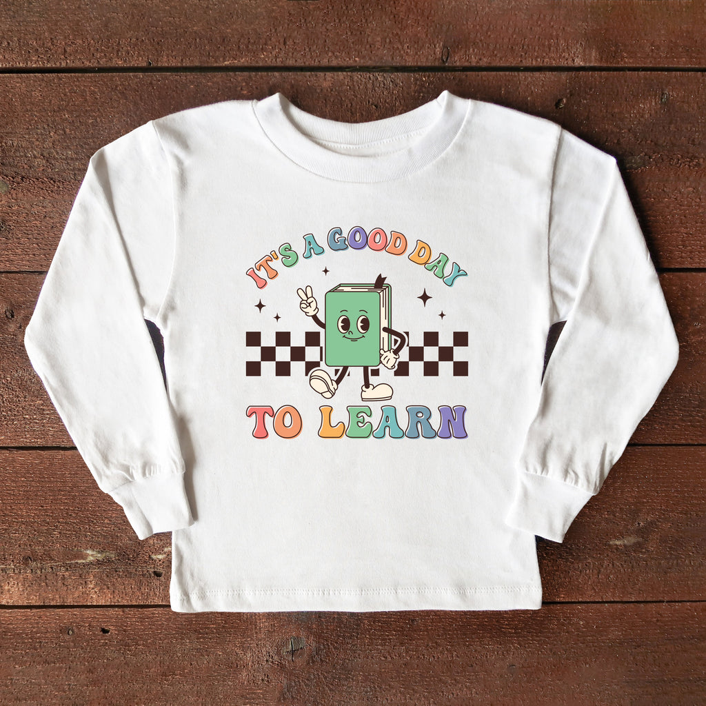 It's A Good Day To Learn Checkered | Youth Graphic Long product image 1