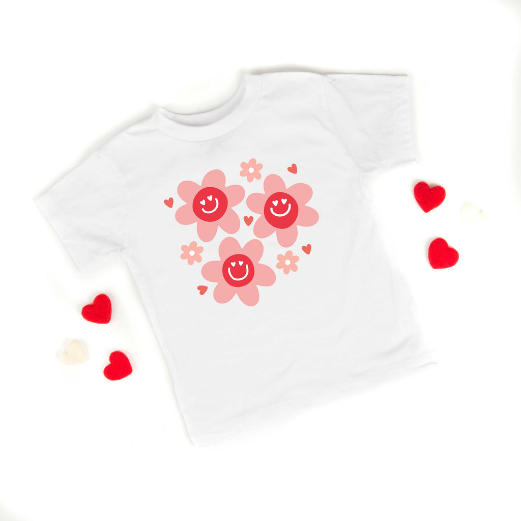 Hippy Flower Valentine | Youth Short Sleeve Crew Neck product image 5
