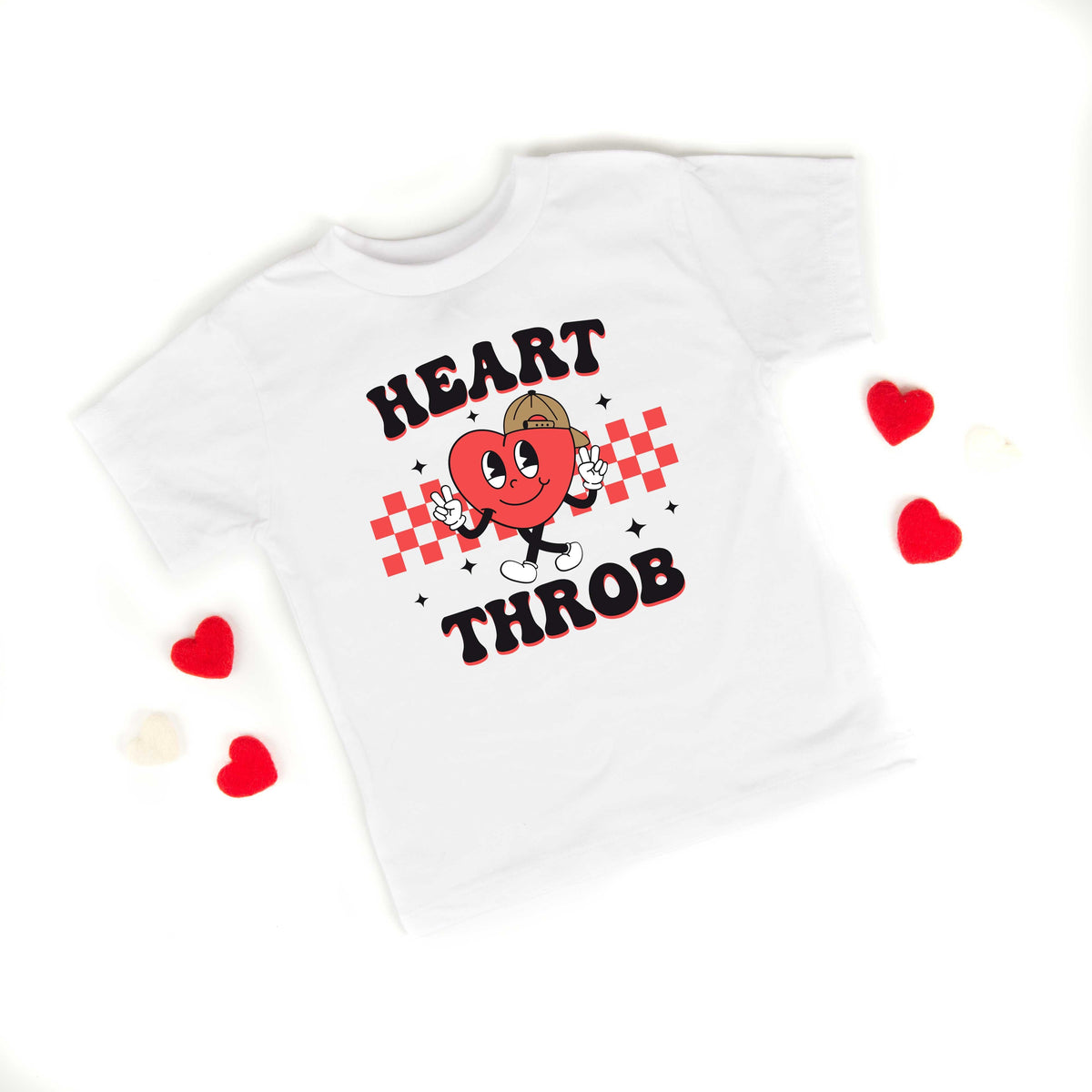 Checkered Heart Throb | Youth Short Sleeve Crew Neck product image 4