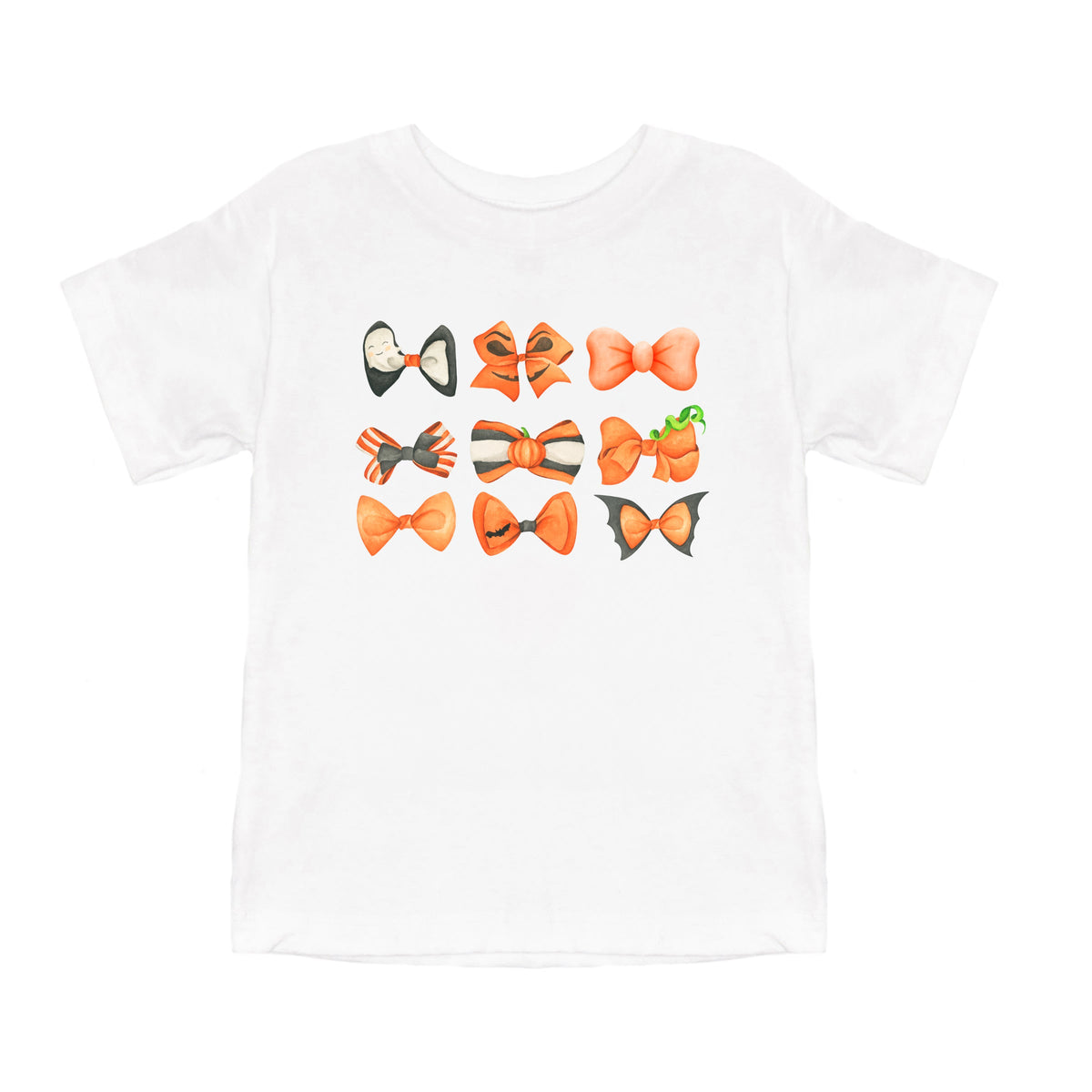 Coquette Girl Halloween Bow Chart | Youth Graphic Short product image 2