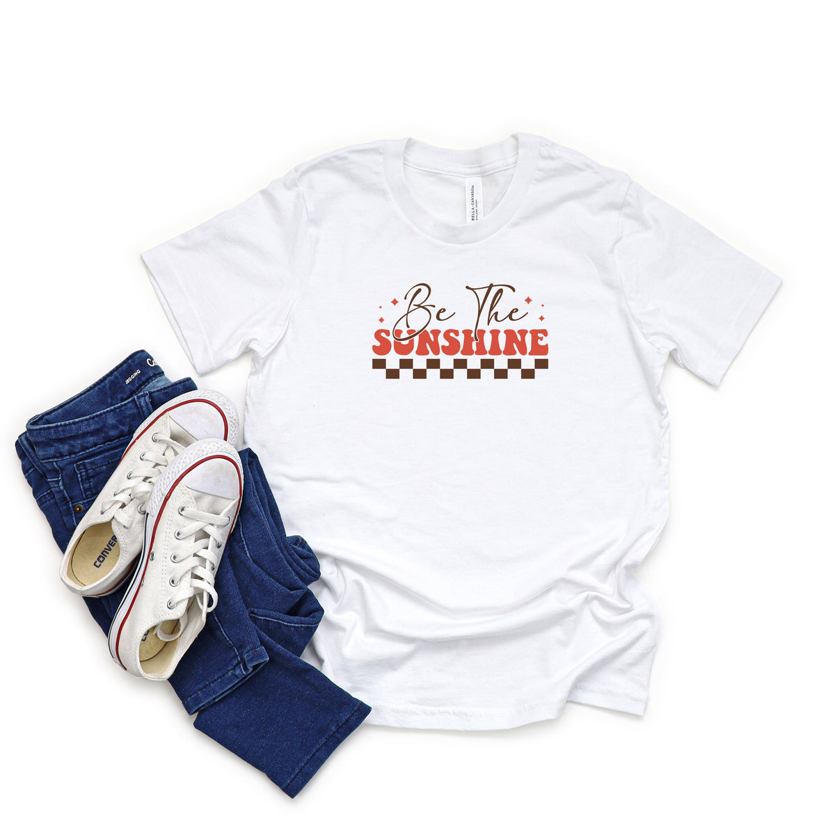 Be The Sunshine Checkered | Youth Short Sleeve Crew Neck product image 2