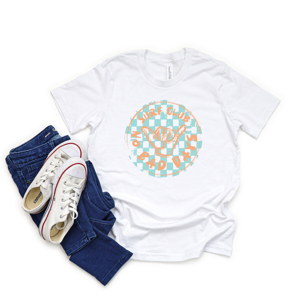 Surf Club Checkered | Youth Short Sleeve Crew Neck product image 1