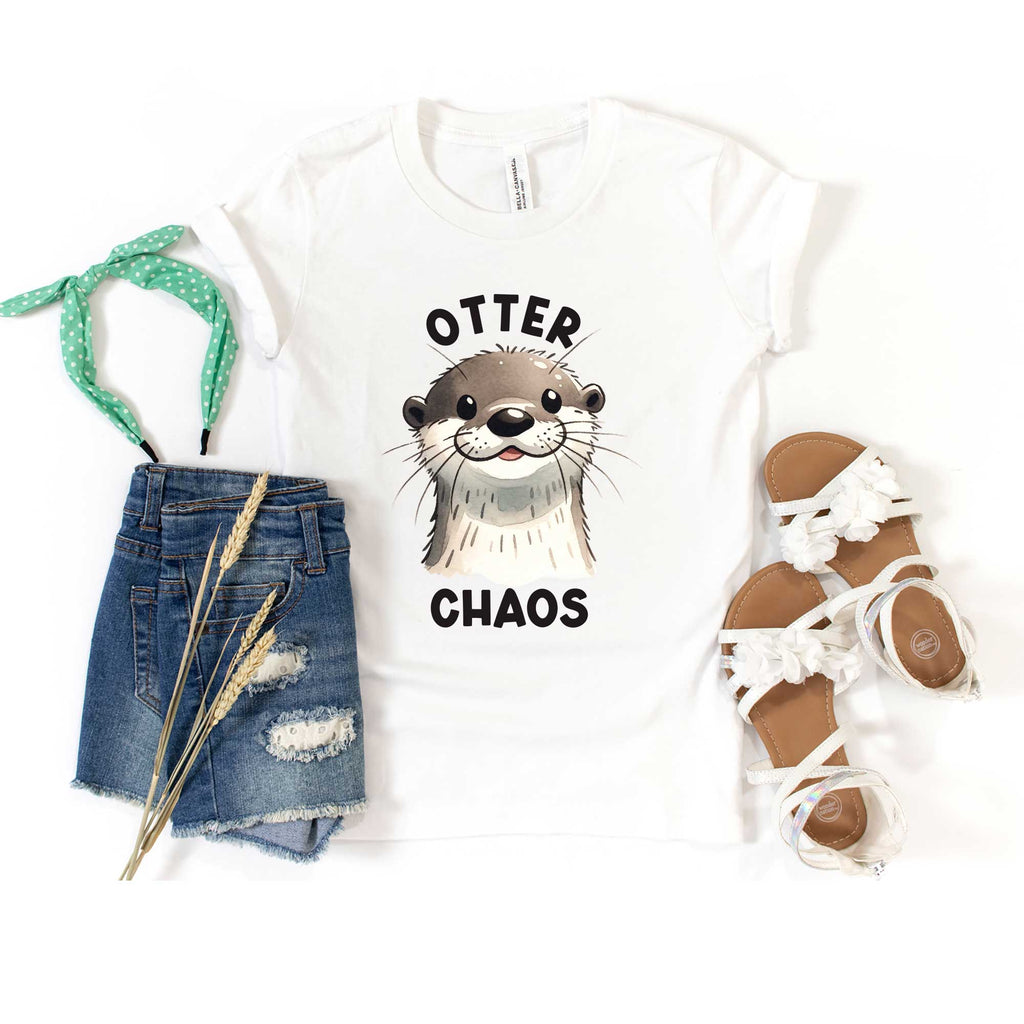 Otter Chaos | Youth Graphic Short Sleeve Tee product image 4