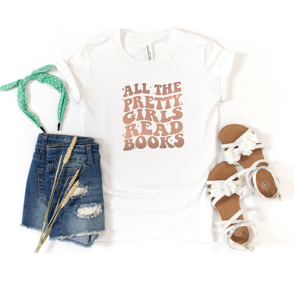 Pretty Girls Read Books | Youth Short Sleeve Crew Neck product image 3