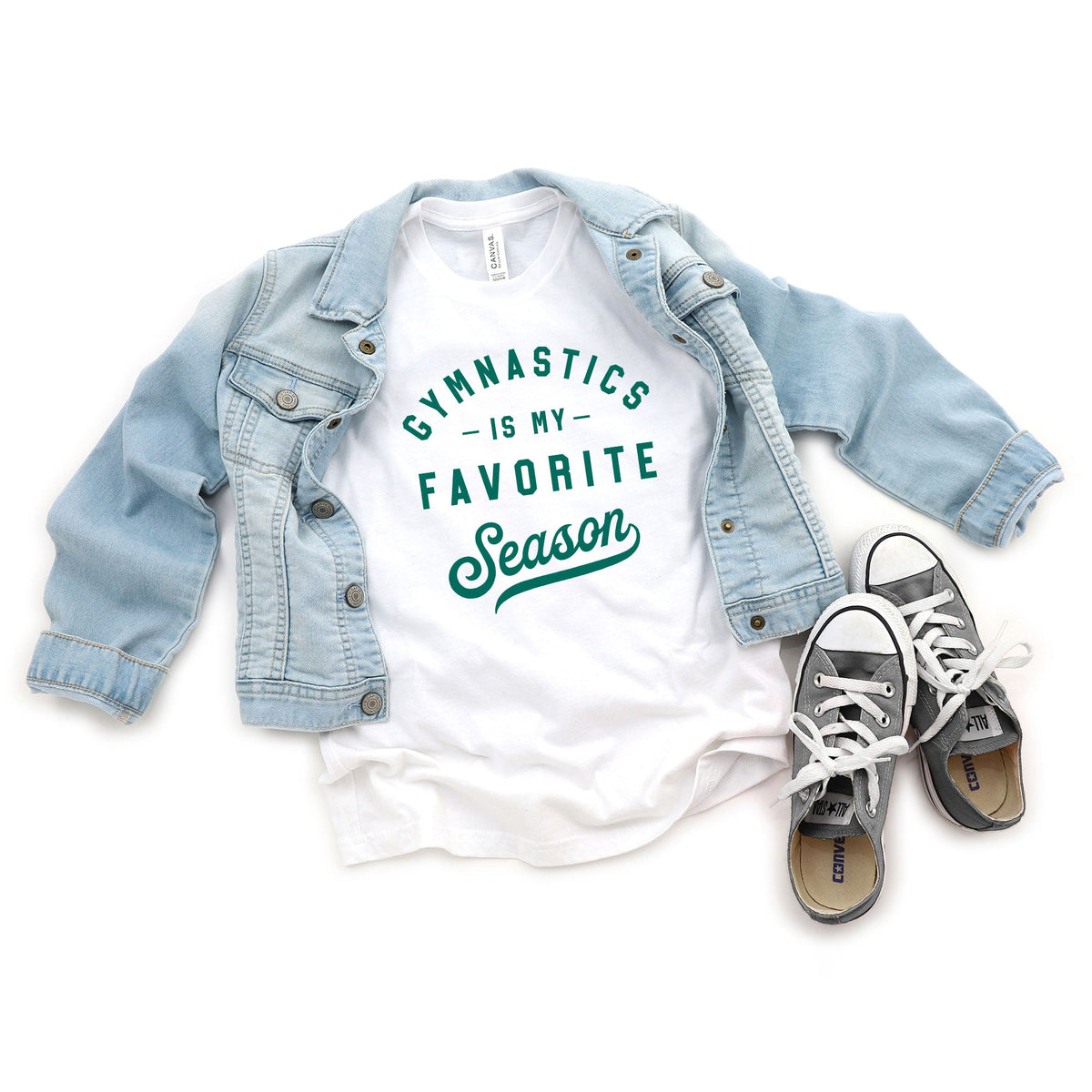 Gymnastics Is My Favorite Season | Youth Short Sleeve Crew product image 4