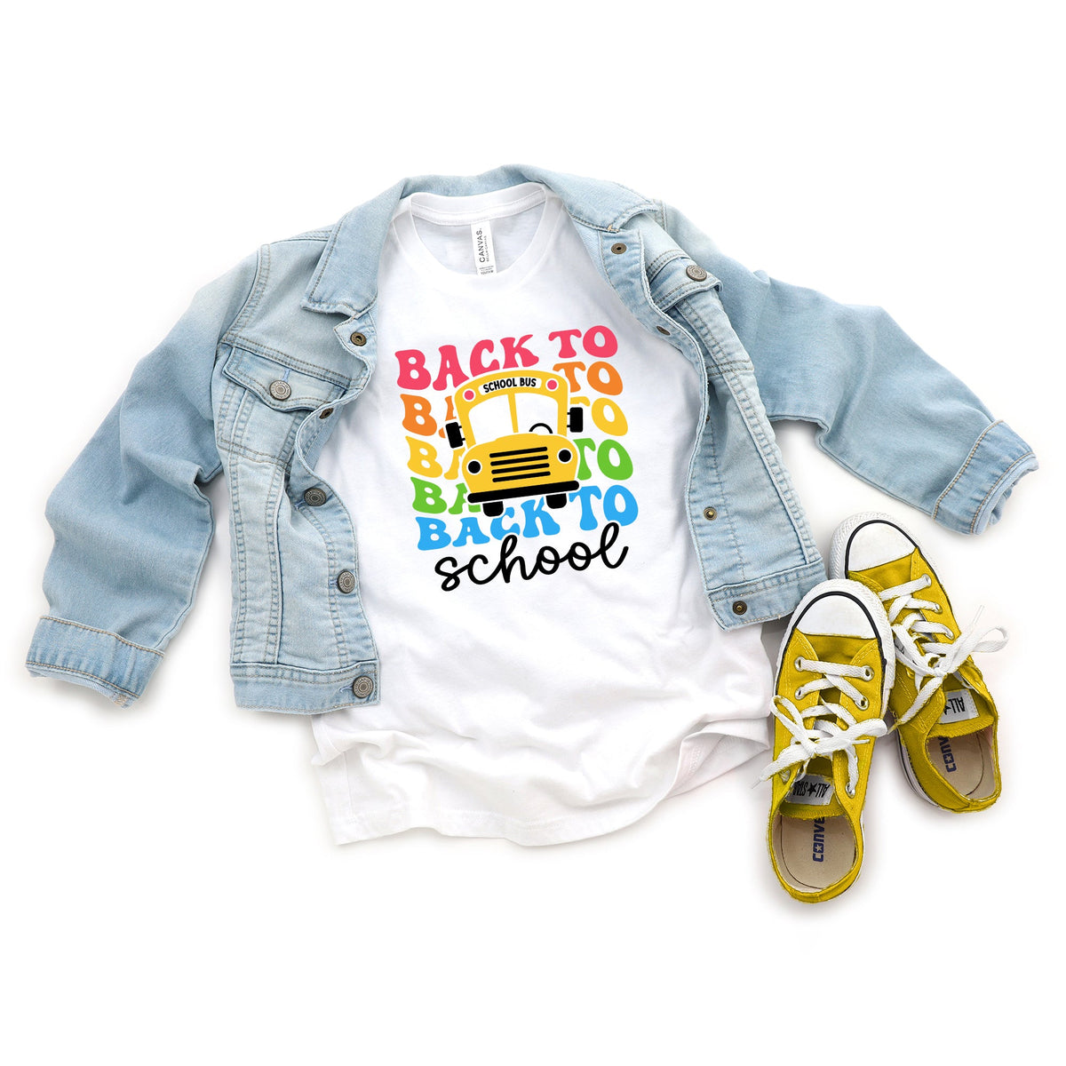 Back To School Bus | Youth Graphic Short Sleeve Tee product image 2
