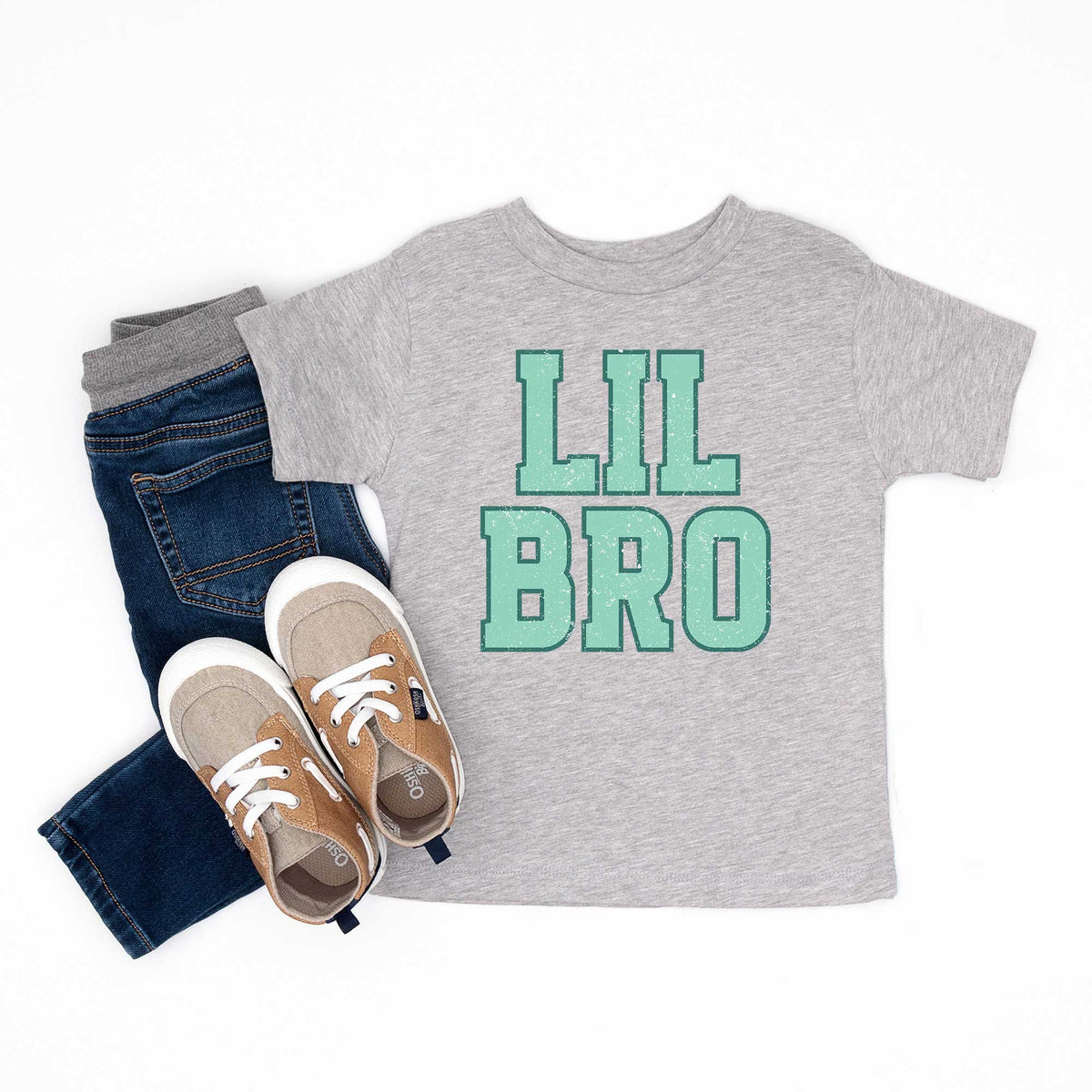 Lil Bro Distressed | Youth Graphic Short Sleeve Tee product image 4